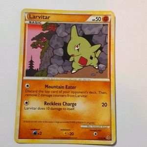 Larvitar pokemon card